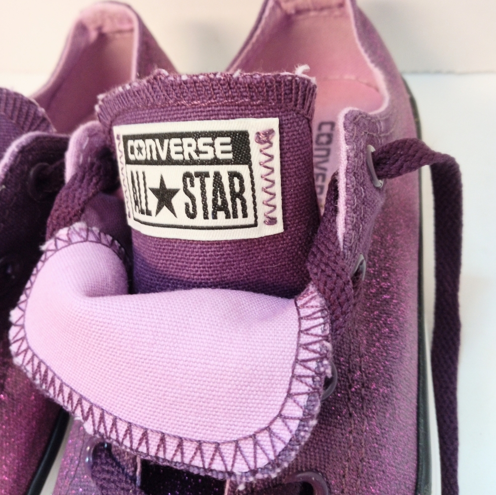CONVERSE ALL STAR DOUBLE TONGUE GLIMMER SNEAKERS - Picture 9 of 9